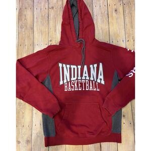 Champion Crimson Indiana Hoosiers Basketball Icon Hoodie Unisex sz Sm